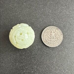 RARE Vintage Large Chinese Carved Bead
